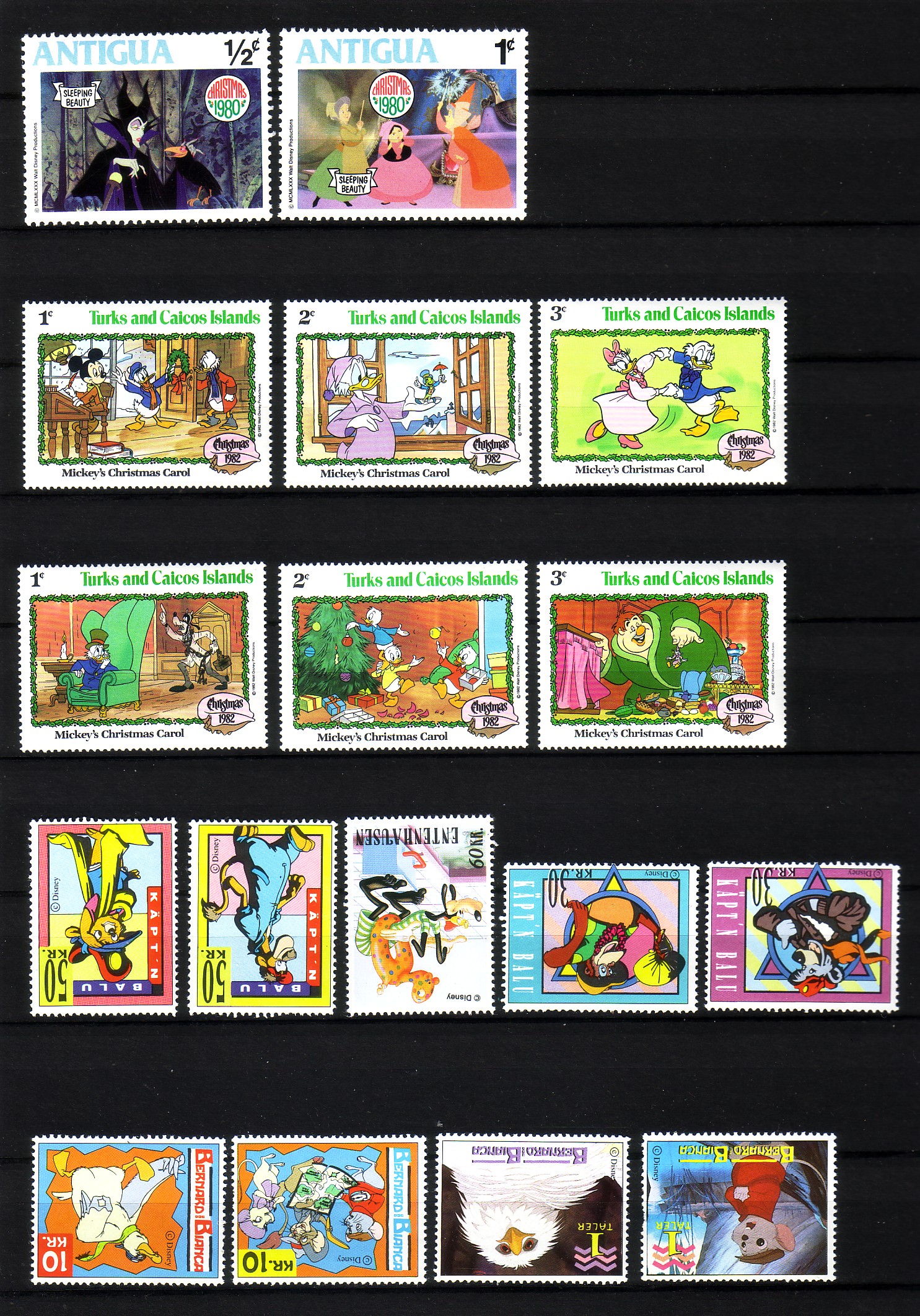 Disney 80 different stamps MNH/MH eBay